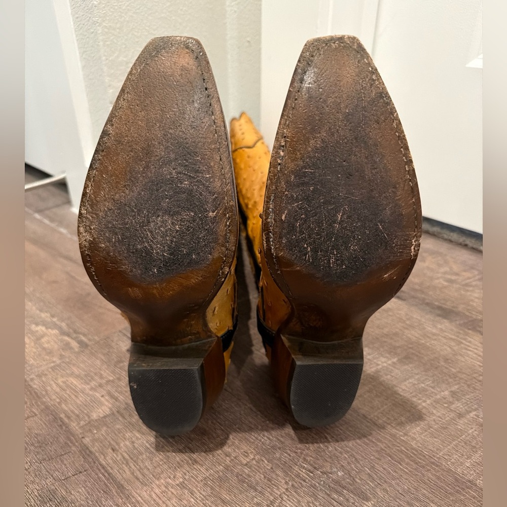 LUCCHESE Marilyn Butterscotch Boots size 7 - Picture 4 of 10